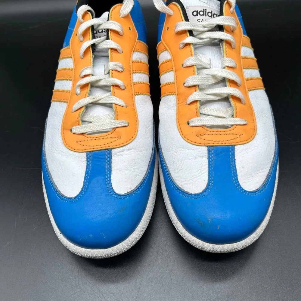 Adidas Samba Golf 671603 Limited Edition Blue Orange White Men 12 See Descriptio